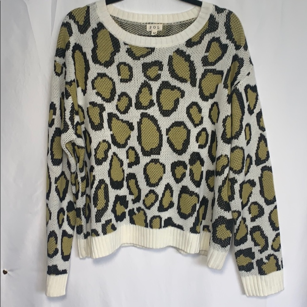 Mustard leopard sweater (E0073)